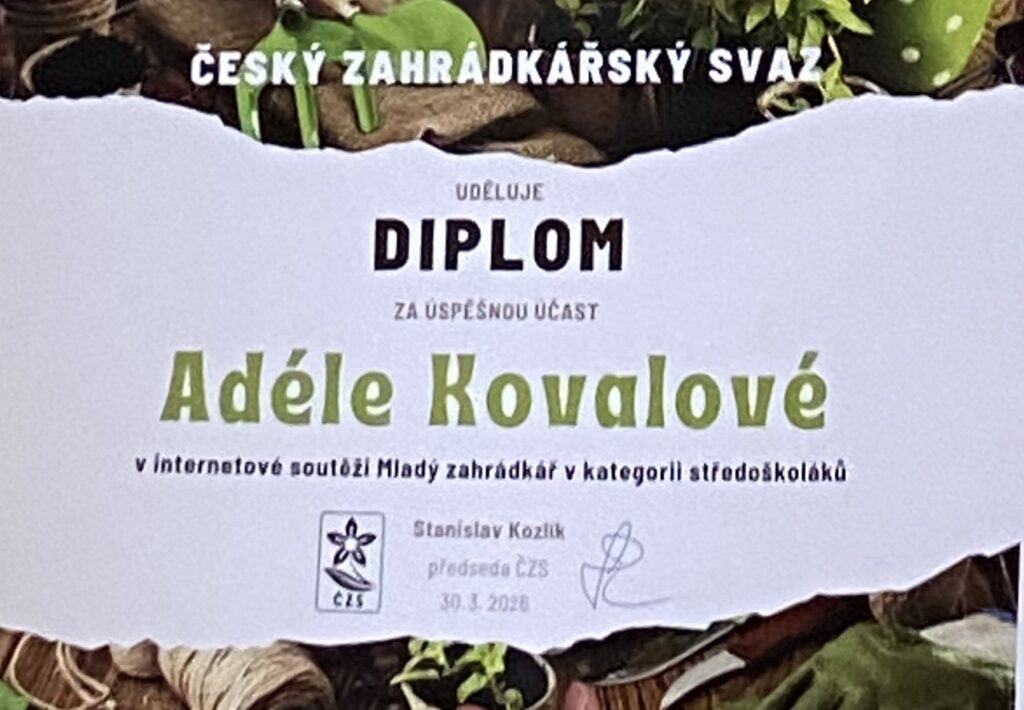 Mladý zahrádkář
